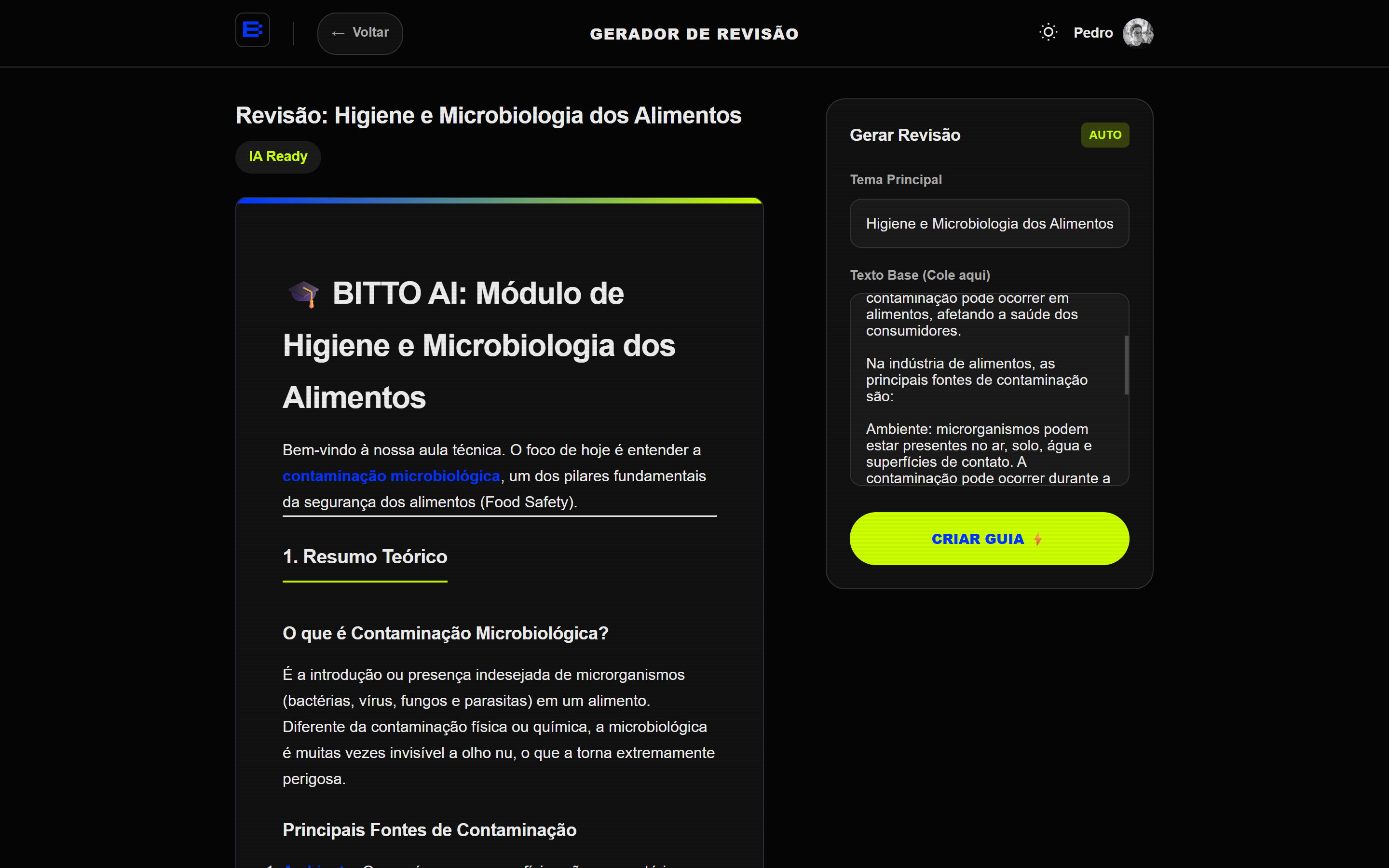 Pontos-chave destacados na revisão do BITTO
